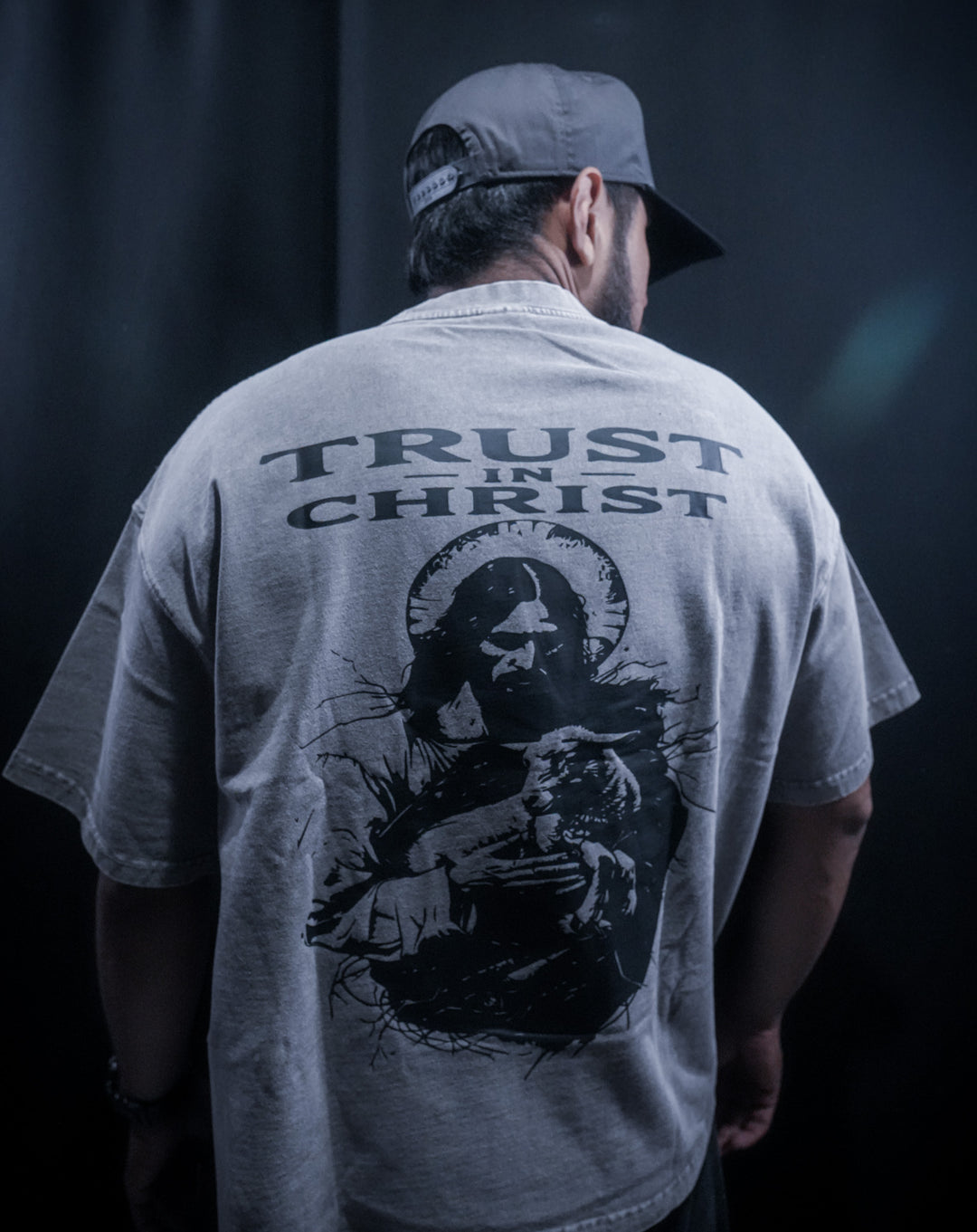 GET RIPPED LIFE® 'TRUST IN CHRIST' TEE (GRAY COLOR)