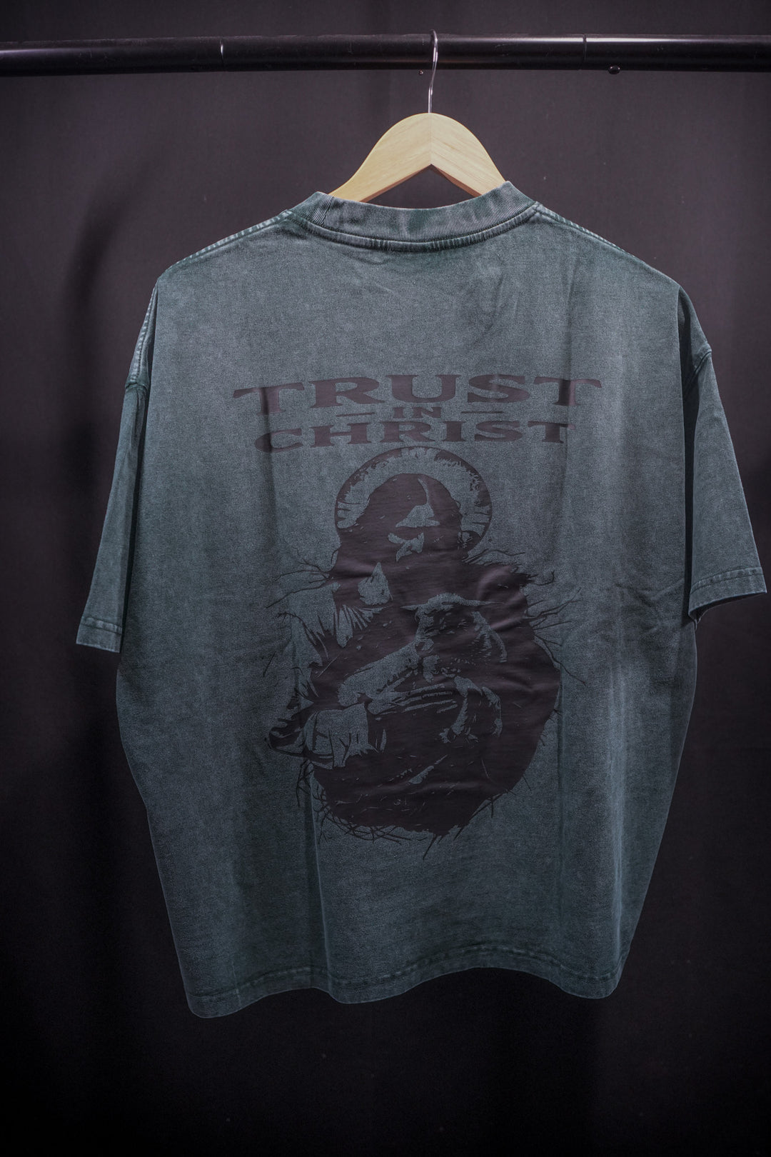 GET RIPPED LIFE® 'TRUST IN CHRIST' TEE (GREEN COLOR)
