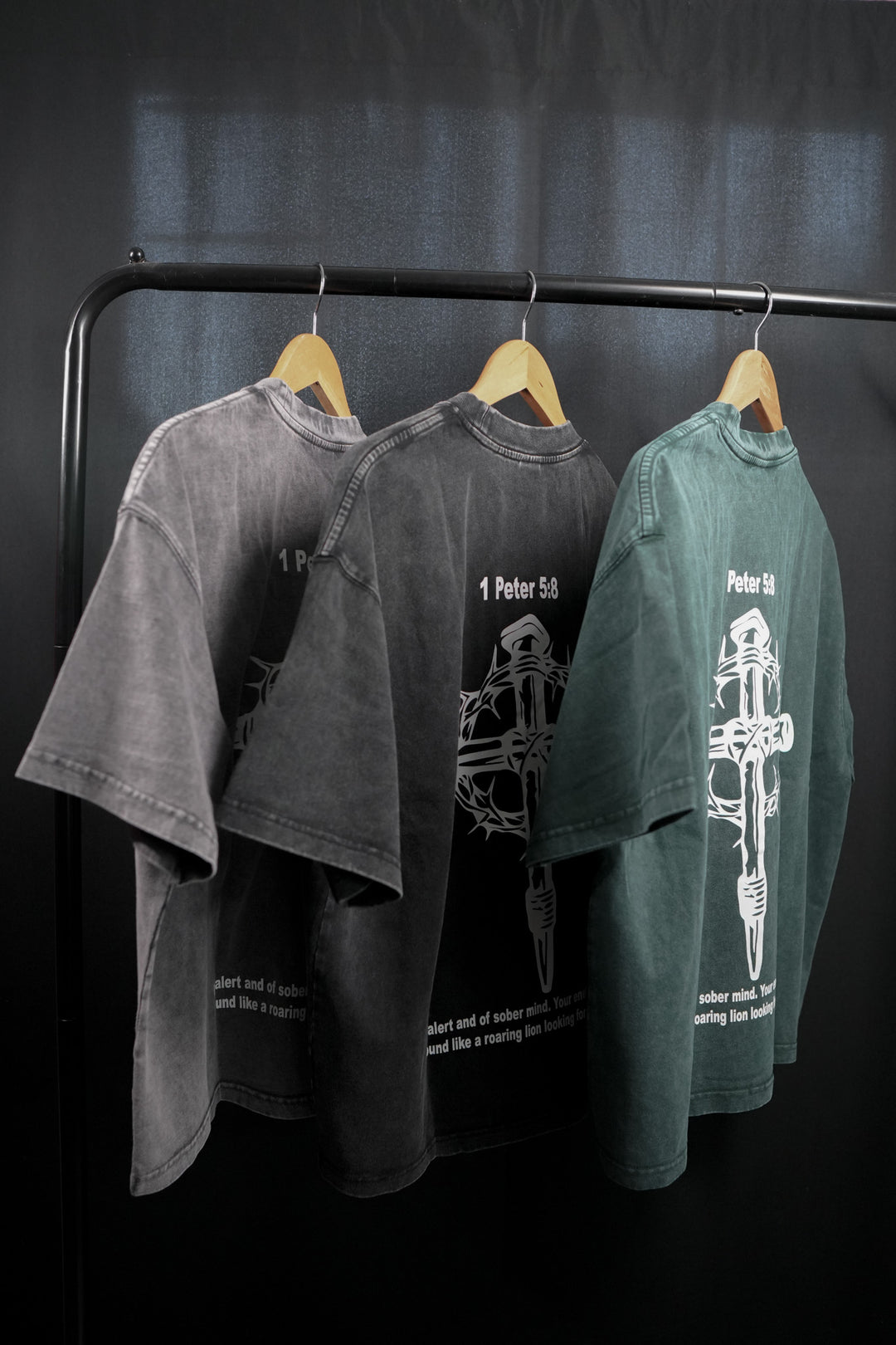 GET RIPPED LIFE® 'TRUST IN CROSS' TEE (GREEN COLOR)