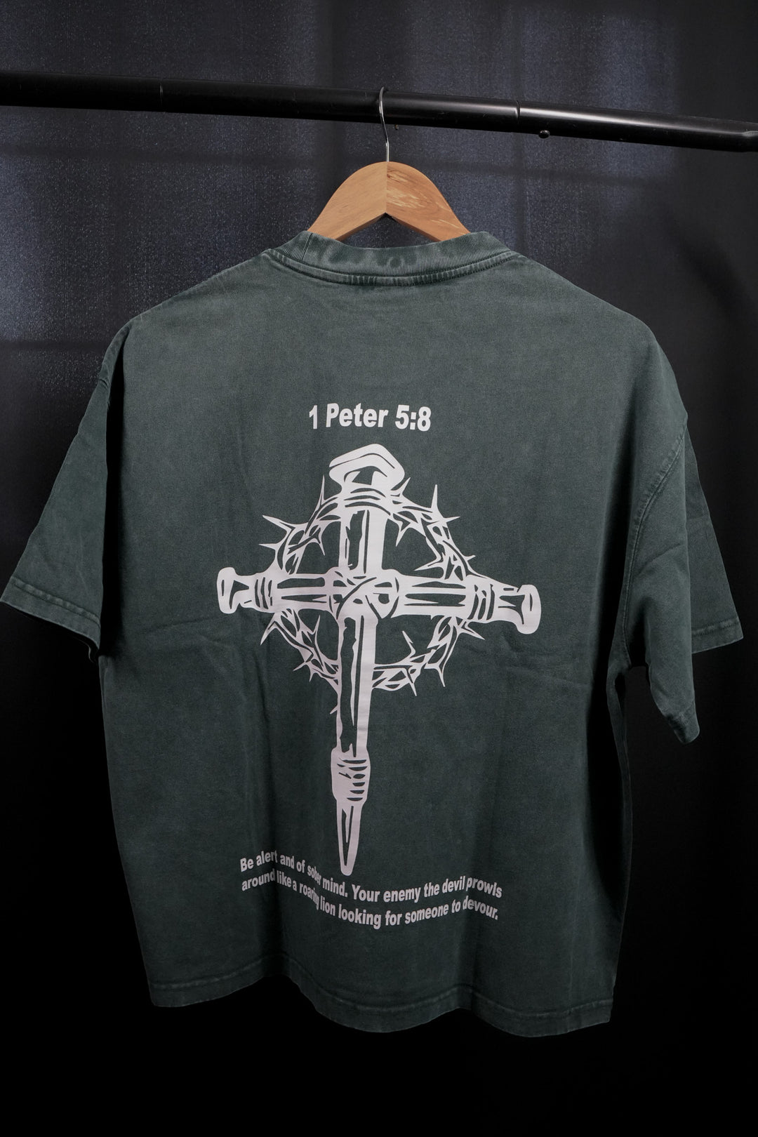GET RIPPED LIFE® 'TRUST IN CROSS' TEE (GREEN COLOR)