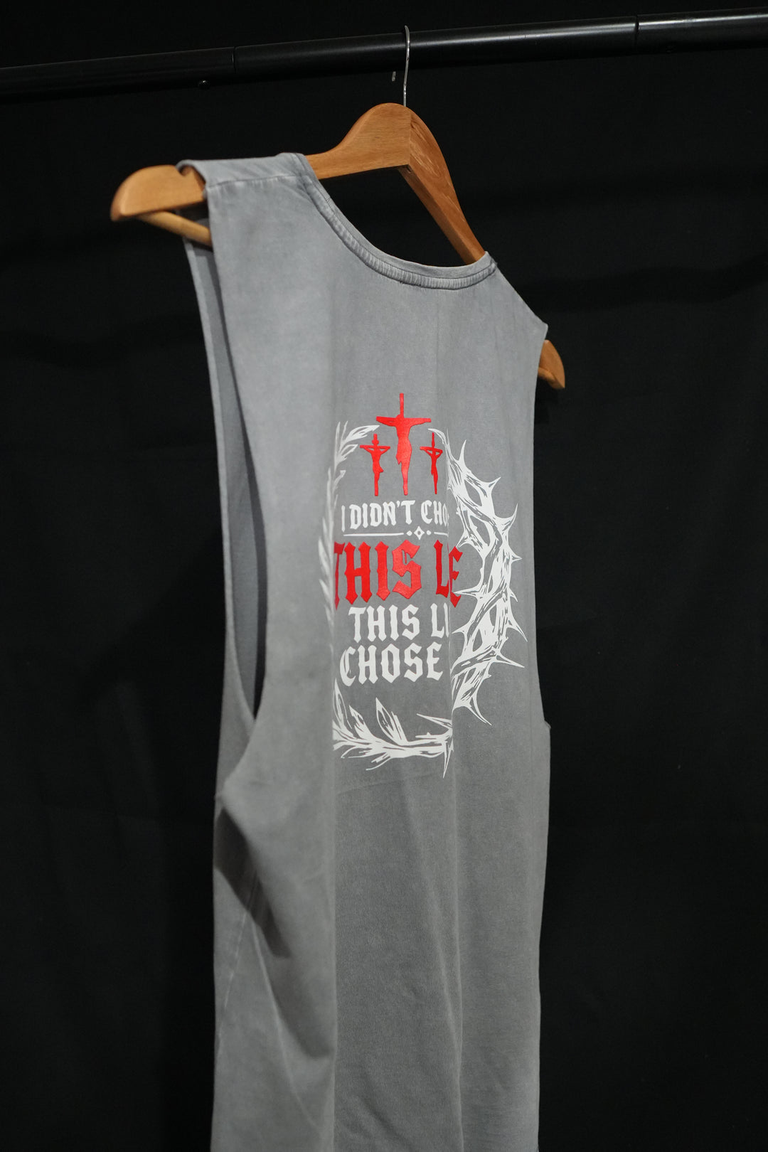 GET RIPPED LIFE® 'LIFE CHOSE ME' TEE (GREY COLOR)