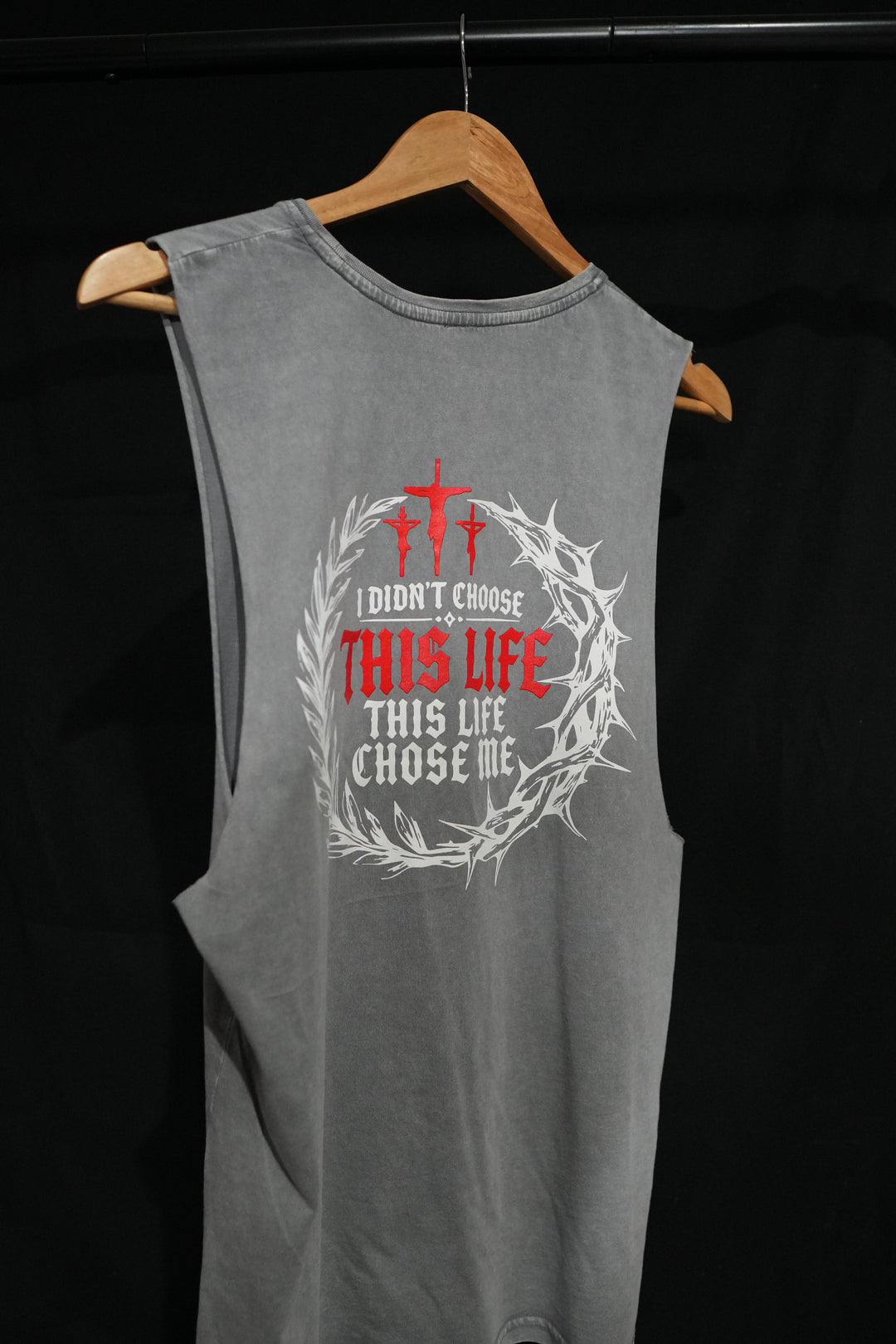 GET RIPPED LIFE® 'LIFE CHOSE ME' TEE (GREY COLOR)