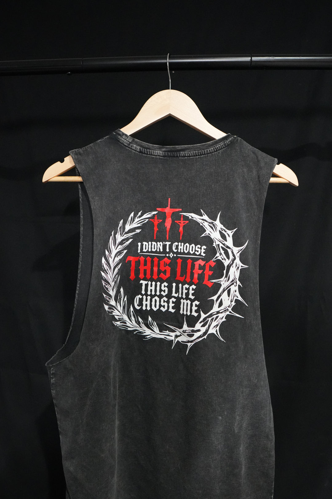 GET RIPPED LIFE® 'LIFE CHOSE ME' TEE (BLACK COLOR)