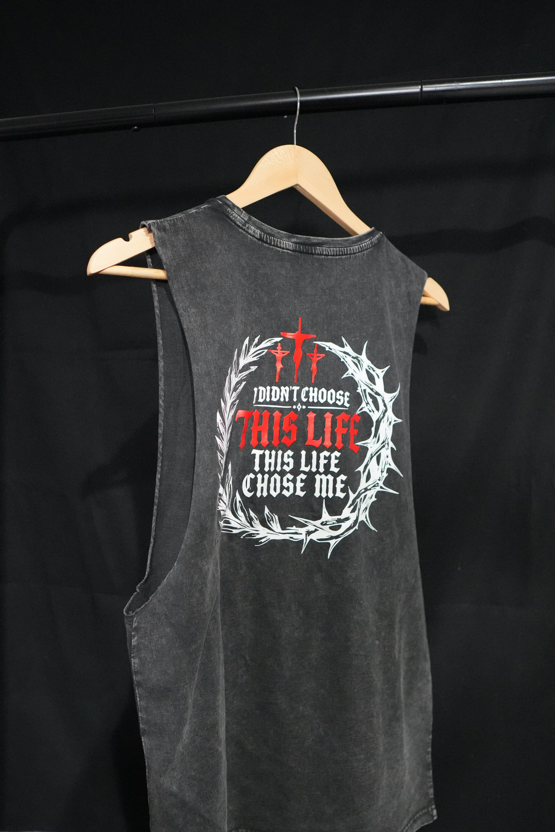 GET RIPPED LIFE® 'LIFE CHOSE ME' TEE (BLACK COLOR)